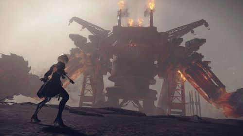 Битвы с боссами в NieR: Automata