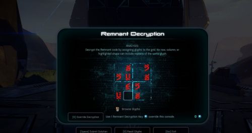 Решение головоломок Реликтов в Mass Effect: Andromeda