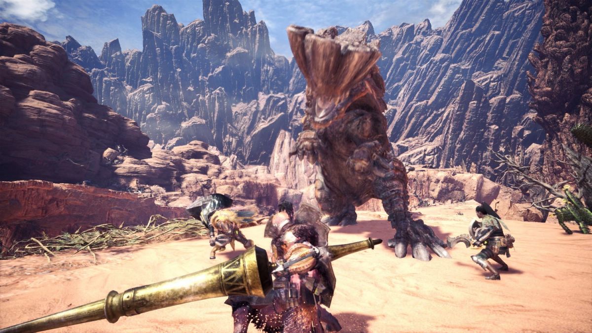 Capcom показала сражение с гигантским монстром Nergigante в Monster Hunter: World