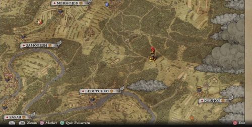 Расположение карты