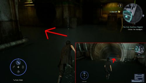 Пройдите налево после первой комнаты нижнего уровня