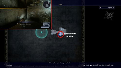 Расположение Меча Крови