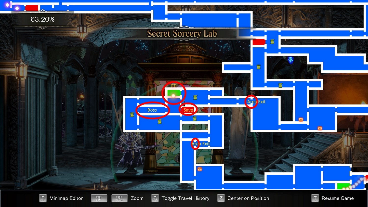 Карта Тайной волшебной лаборатории.