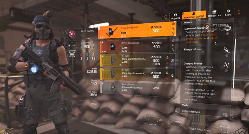 Трофей для рюкзака division 2 вылазка в ночной клуб