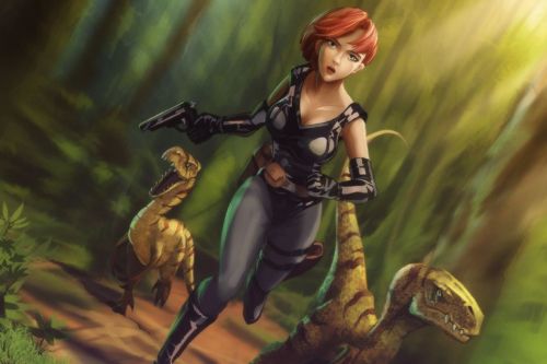 Создатели фанатского ремейка Dino Crisis наконец-то показали раптора и красавицу Регину