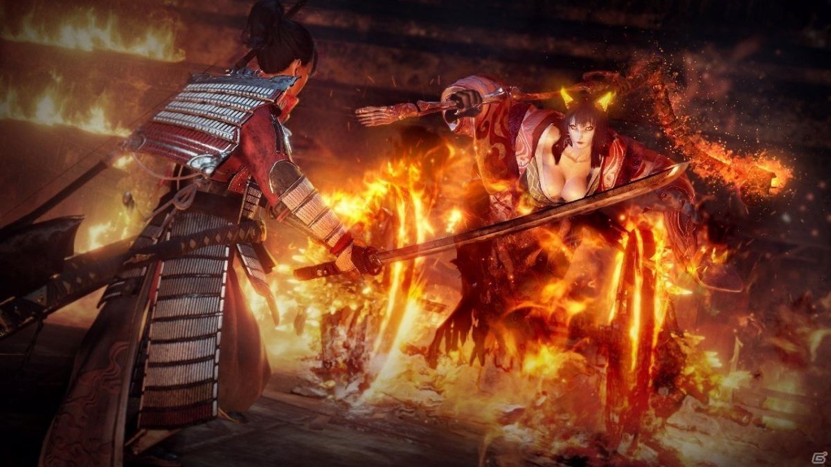 На новых скриншотах Nioh 2 показаны духи-хранители и ужасные боссы