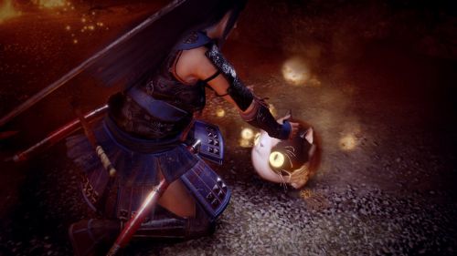 На новых кадрах Nioh 2 показали трансформируемое оружие и босса Макару Наотаку