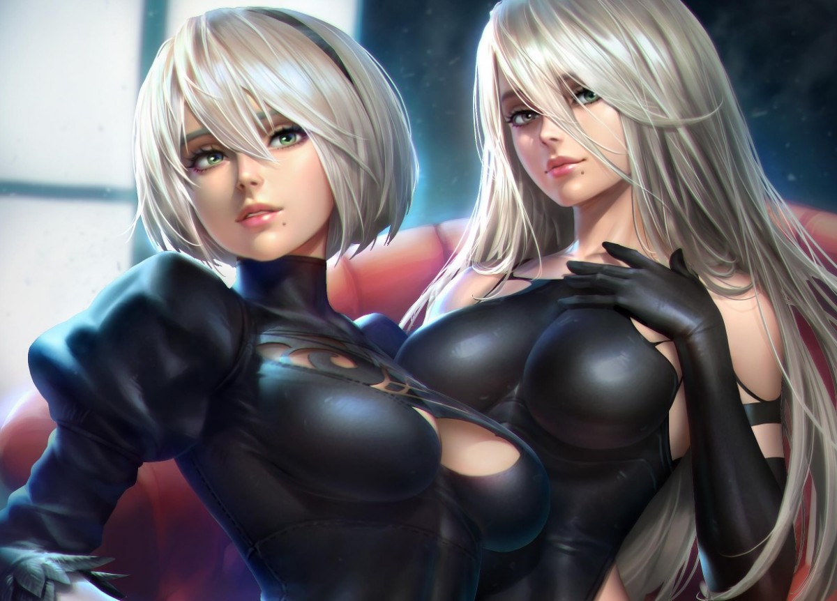 Square Enix показала невероятно детализированную статую главных героев NieR: Automata