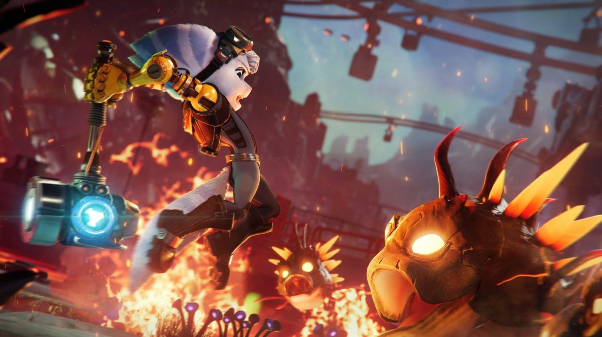 В новых видео Ratchet & Clank: Rift Apart показали сюжетные сценки и геймплей за Ривет