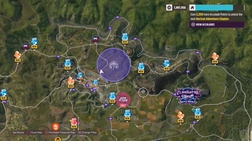 Так выглядит район поисков