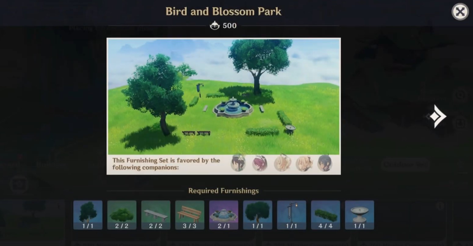 Парк С Птицами И Цветами