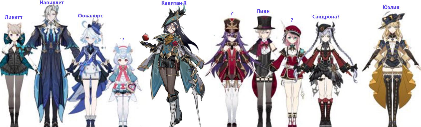 Genshin Impact 4.0+: Todos os personagens com nomes e designs