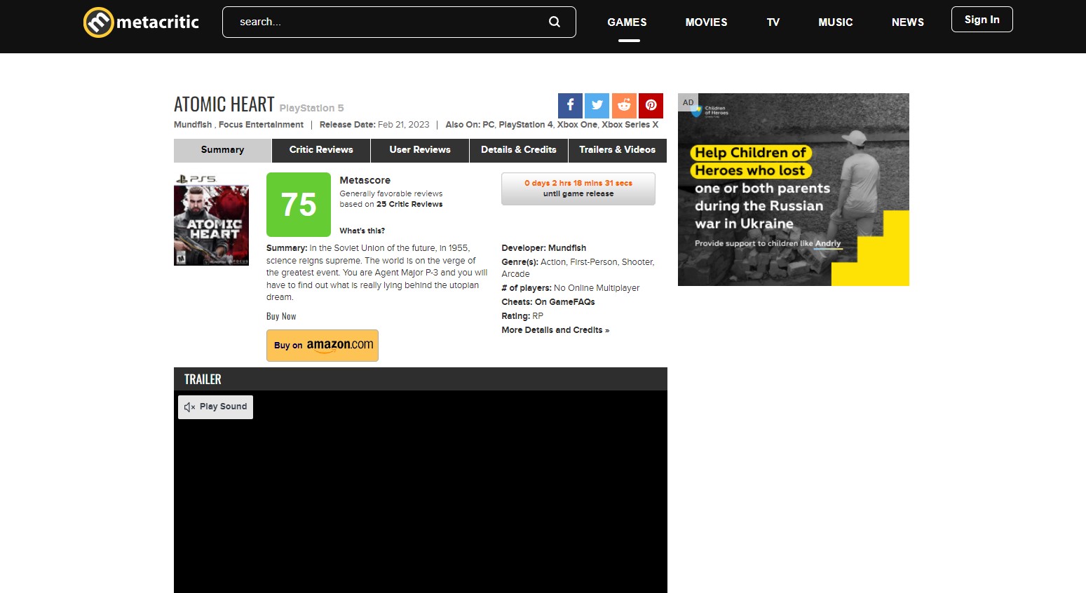 Atomic Heart - Metacritic