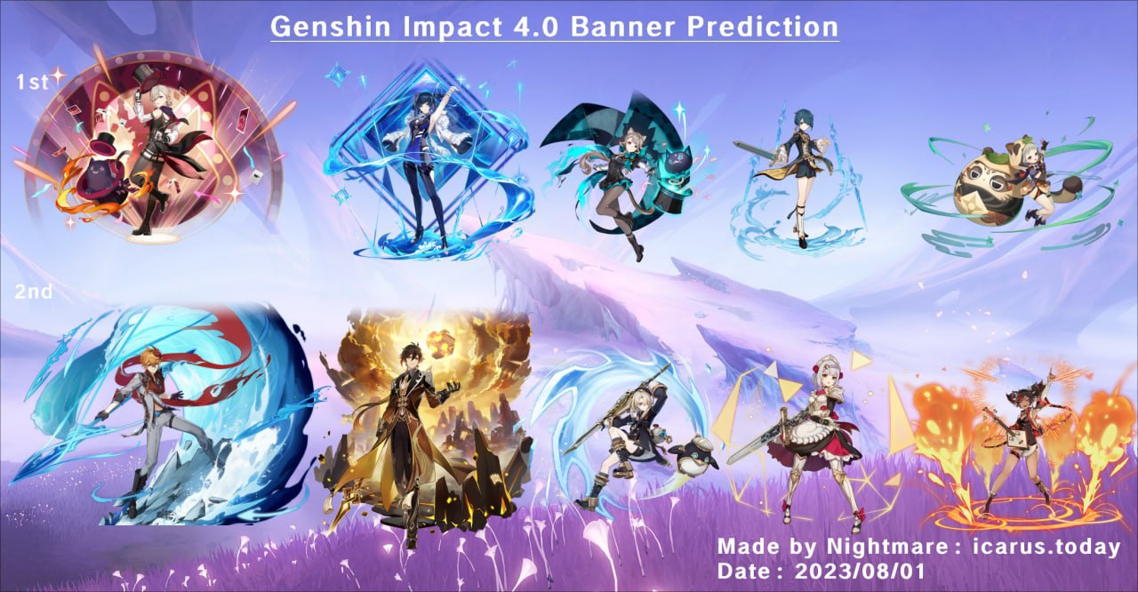 Vazamento revela banners da versão 4.4 de Genshin Impact - Leonhart Games
