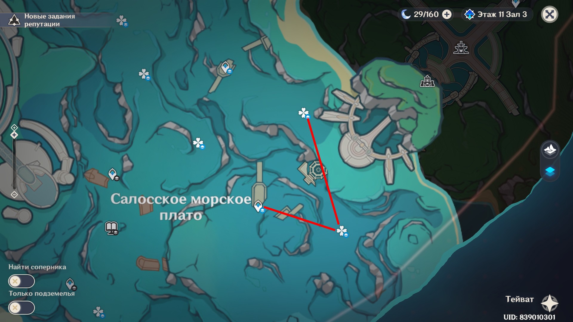 Саллоское морское плато геншин где