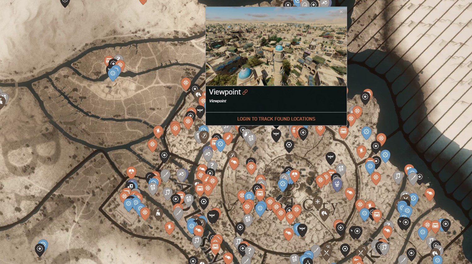 Assassin's Creed Mirage Interactive Map and Collectible Locations