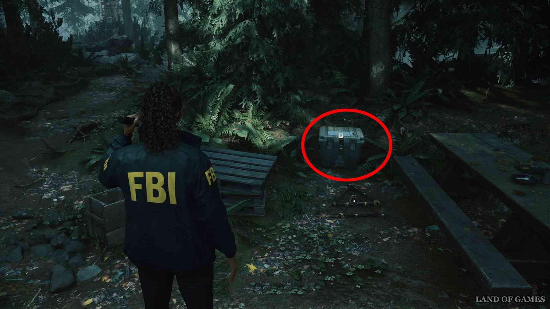 Alan Wake 2 shotgun code location