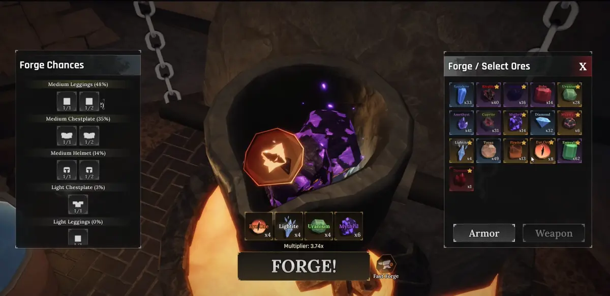 Как ковать в The Forge (Ковка): советы по крафту