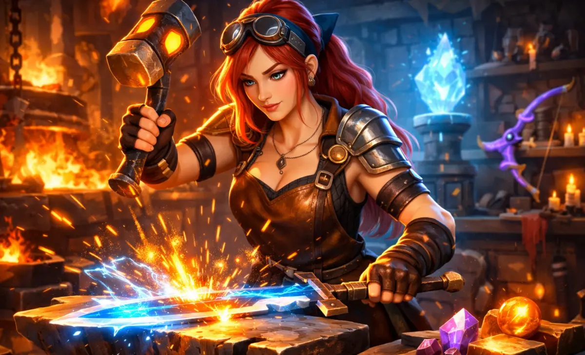 Как усилить и зачаровать оружие и броню в The Forge (Ковка)