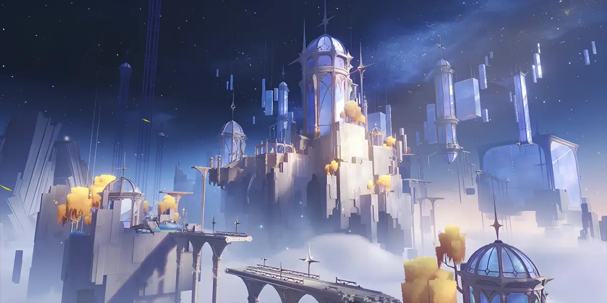 Небесные дворцы и цветочные террасы: первые кадры новых локаций Genshin Impact 6.5