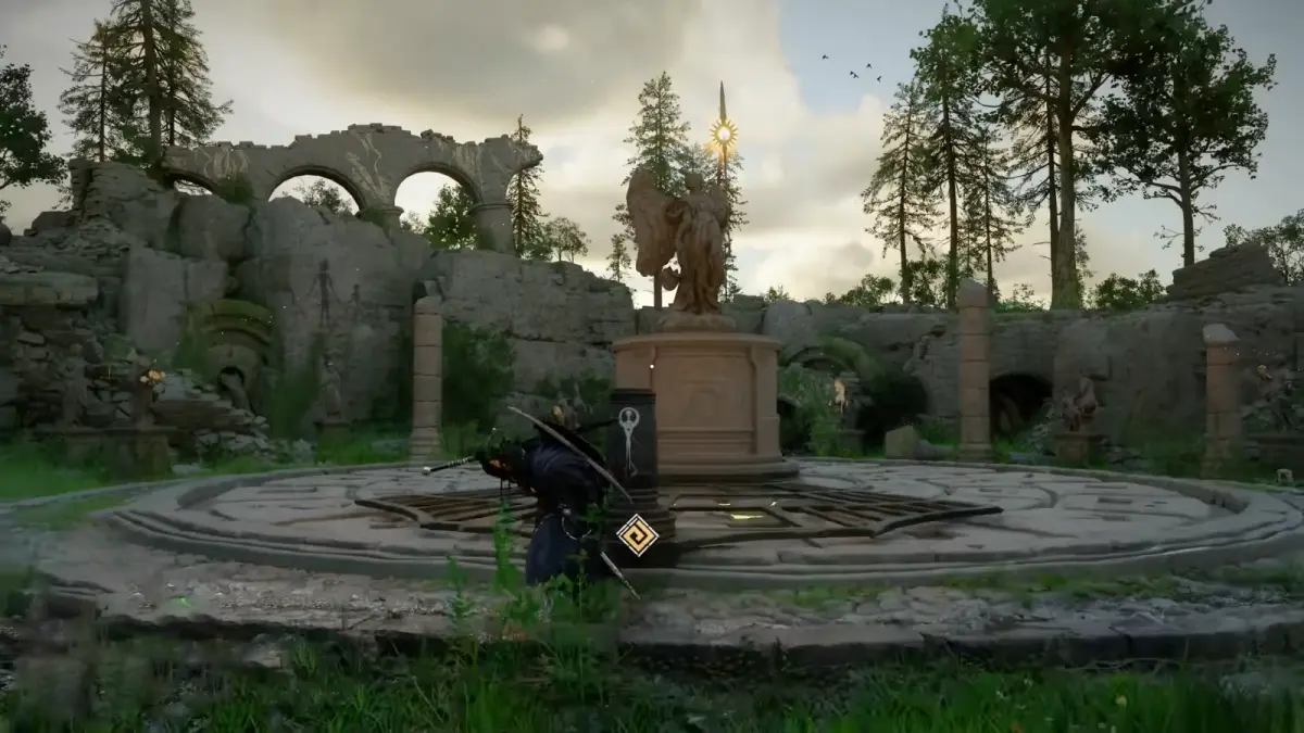 Как решить загадку со статуей в Зоне слияния рек в Crimson Desert