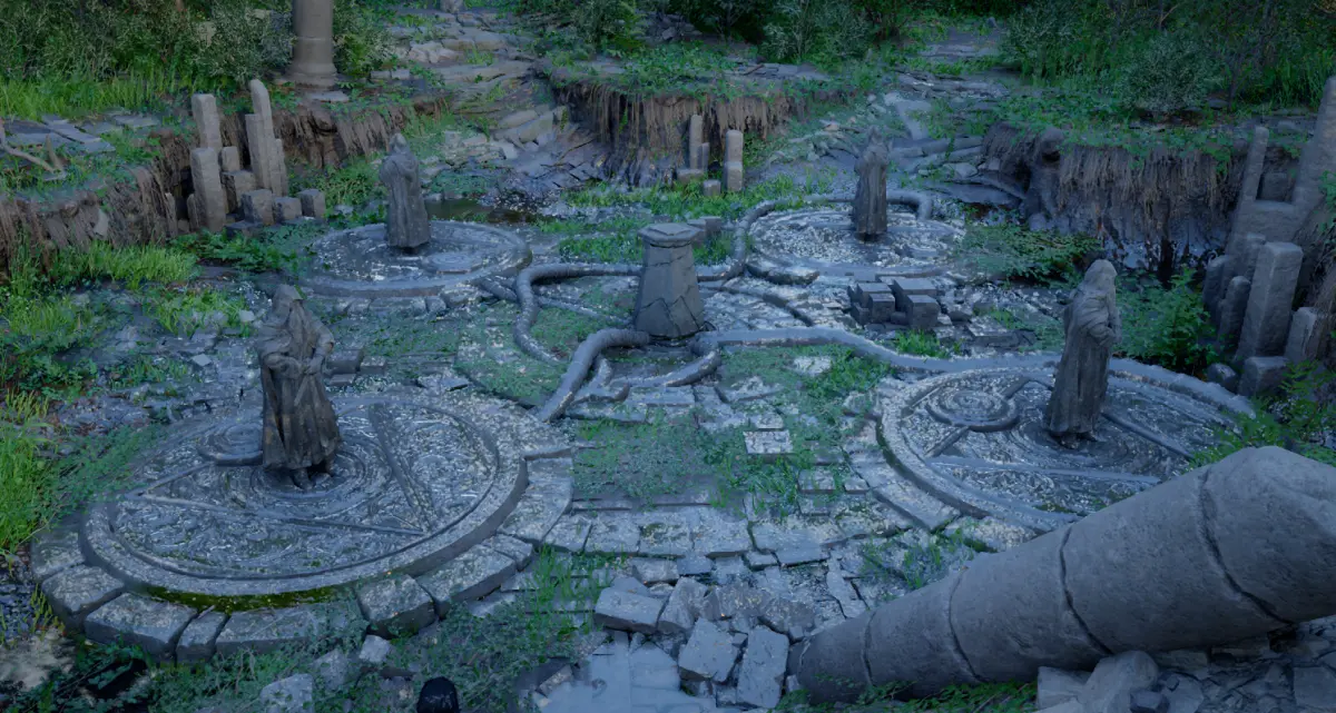 Руины Равнин Санрайз в Crimson Desert: как решить головоломку со статуями