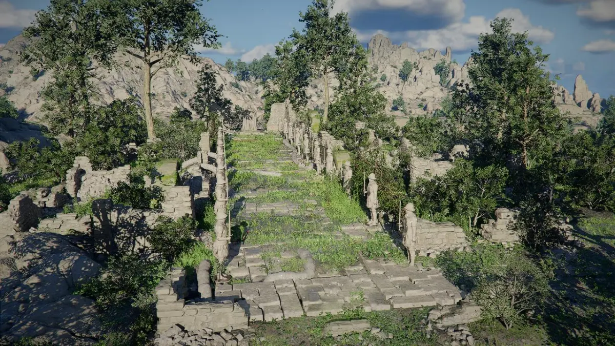 Загадка в Ущелье Дрейксфол в Crimson Desert: как пройти испытание статуи