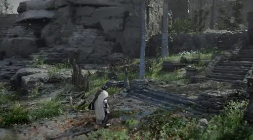 Руины Хижины Охотника в Crimson Desert: как зажечь каменные фонари