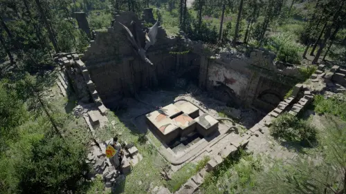 Руины головы дракона у Туманной заводи в Crimson Desert: как собрать изображение