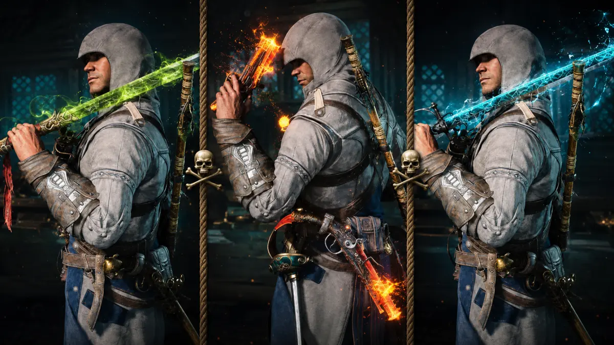 Оружие в Assassin's Creed Black Flag Resynced: где найти все мечи и пистолеты