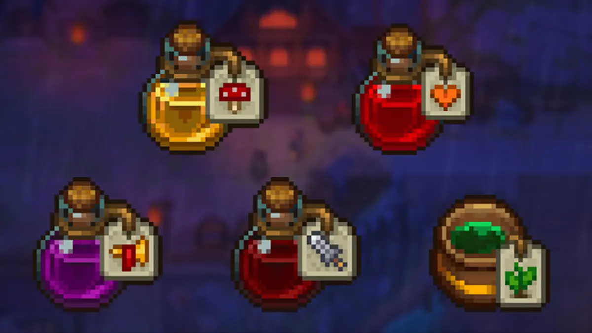 Эликсиры в Graveyard Keeper 2: рецепты и способы создания