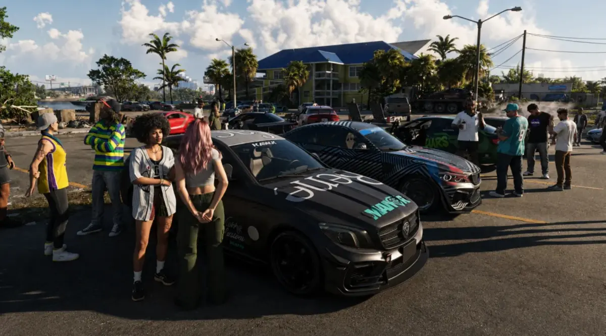 Rockstar показала ночной стрит-рейсинг на новых скриншотах GTA VI