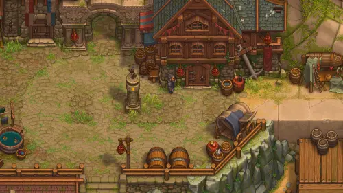 Город в Graveyard Keeper 2: благодарность, восстановление и поставки